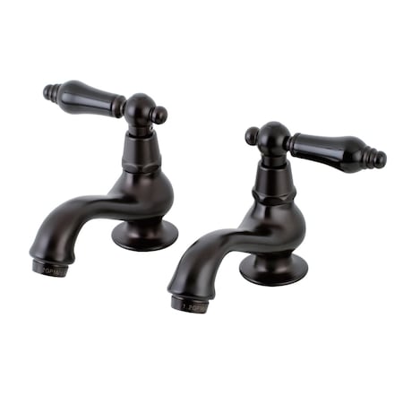 Kingston Brass KS1105PKL Basin Tap Faucet W/ Cross Handle, Oil Rubbed Bronze KS1105PKL